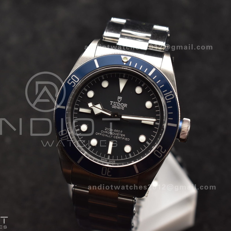 Heritage Black Bay Blue Bezel ZF 1:1 Best Edition on SS Bracelet A2824 V5